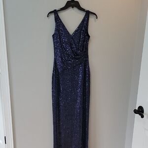 Ralph Lauren Midnight Blue Sequin Gown